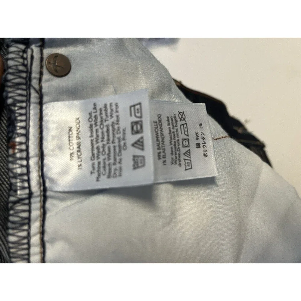 Eddie Bauer Jeans Women 12L Curve Slim Straight Long Tall Dark Wash